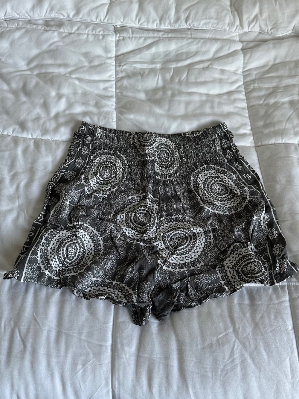 Lotus & Luna Viscose Bamboo Pattern Shorts